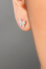 Heliophilia Silver Pendientes de Plata de Ley 925 con Refuerzo de Rodio